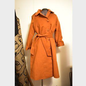 Orange Coat by Robelle, Size 10 Petite